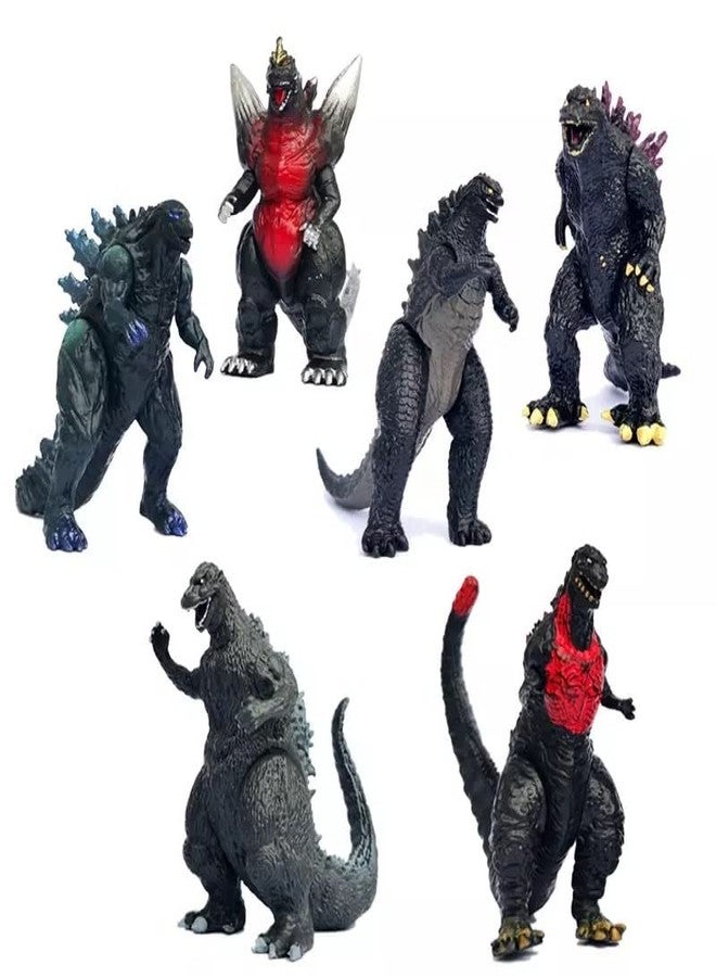 De-Lite™ Action Figures Soft Touch Vinyl Plastic Collectible Model Toys… (God-Zilla & Kong, 8 Pieces Set, Multicolour, 5-7cm) - Image 4